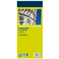 Blocco scontrino 2 sezioni - 100 copie numerate - giallo - 5,8 x 13 cm - conf. 10 pezzi - Data Ufficio - DU160000030 - 88647A - DMwebShop