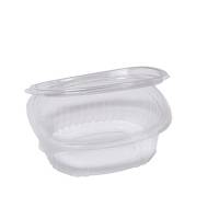 Contenitori ovali in PET - con coperchio incernierato - 12,2 x 10,4 x 3,8 cm - conf. 50 pezzi - Europack - 1507002501 - 8007626780264 - DMwebShop