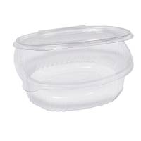 Contenitori ovali in PET - con coperchio incernierato - 18 x 15,1 x 6,5 cm - conf. 50 pezzi - Europack - 1507310001 - 8007626780523 - DMwebShop