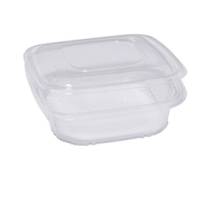 Contenitori in PP - con coperchio incernierato - 18,5 x 18,5 x 5,2 cm - conf 50 pezzi - Europack - 48421042 - 8007626780097 - DMwebShop