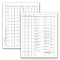 Registro prospetto riepilogativo minori 8 pagine 31 x 24,5 cm Data Ufficio DU138510000 - 19641