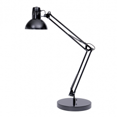 Lampada da tavolo Architect - 42 x 39 cm - base Ø 20 cm - a fluorescenza - 11 W - nero - Alba