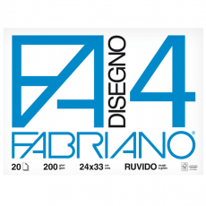 Album F4 - 24 x 33 cm - 200 gr - 20 fogli ruvido Fabriano 05000597
