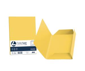 Cartelline 3 lembi Luce - 200 gr - 24,5 x 34,5 cm - giallo sole - conf. 25 pezzi - Favini - A50B434 - 8007057263213 - DMwebShop