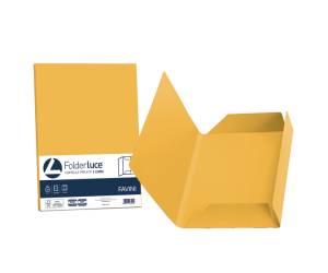 Cartelline 3 lembi Luce - 200 gr - 24,5 x 34,5 cm - giallo oro - conf. 25 pezzi - Favini - A50H434 - 8007057263275 - DMwebShop