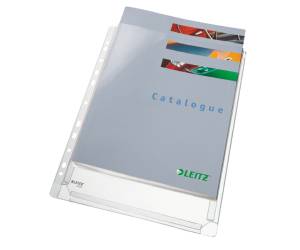 Buste forate con soffietto - 22 x 30 cm - PVC trasparente - conf. 10 pezzi - Leitz - 47561003 - 4002432363414 - DMwebShop