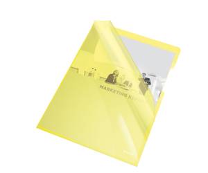 Cartelline a L PVC liscio - 21 x 29,7 cm - giallo cristallo - conf. 25 pezzi - Esselte - 55431 - 5902812554311 - DMwebShop