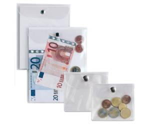 Busta con bottone Press 1E - PVC - 8,5 x 11 cm - trasparente - Sei Rota - 440811 - 8004972004969 - DMwebShop