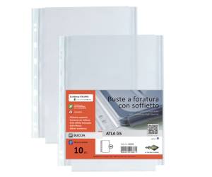 Buste forate con soffietto Atla GS - buccia - 21 x 29,7 cm - conf. 10 pezzi - Sei Rota - 662506 - 8004972018881 - DMwebShop