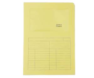 Cartelline a L con finestra Sintex - cartoncino - 120 gr - 22 x 31 cm - giallo - conf. 50 pezzi - Blasetti - 570 - 8007758005709 - DMwebShop