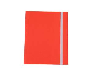 Cartella con elastico - fibrone - 3 lembi - 27 x 37 cm - rosso - conf. 5 pezzi - Cart. Garda - CG0075FEXXXAC02 - 8001182002761 - DMwebShop