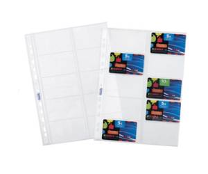 Buste forate porta cards PPL 10 tasche - 21,5 x 29,7 cm - trasparente - conf. 10 pezzi - Favorit - 100460075 - 8006779002506 - DMwebShop