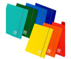 Cartellina One Color - con elastico - 3 lembi - 26 x 35 cm - colori assoriti - conf. 10 pezzi - Blasetti - 2390 - 8007758223905 - DMwebShop