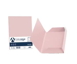 Cartelline 3 lembi Acqua - 200 gr - 24,5 x 34,5 cm - rosa - conf. 25 pezzi - Favini - A50S434 - 8007057260212 - DMwebShop