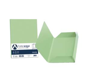 Cartelline 3 lembi Acqua - 200 gr - 24,5 x 34,5 cm - verde chiaro - conf. 25 pezzi - Favini - A50P434 - 8007057260243 - DMwebShop