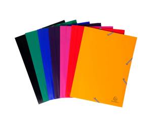 Cartella 3 lembi con elastico angolare A4 PP giallo - 7398