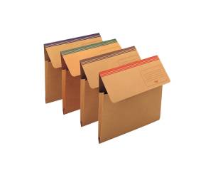 Cartellina a busta Dixie Mec 200 gr 33,7 x 26,2 cm cartoncino avana blu - 4500