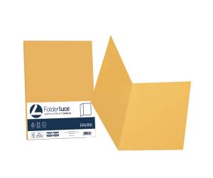 Cartellina semplice Luce 200 gr A4 giallo oro cartoncino bristol - 5135