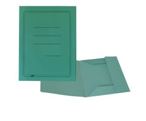 Cartelline 3 lembi con stampa cartoncino Manilla 200 gr 25 x 33 cm verde Cart Garda CG0111MLSXXAJ03 - 4746