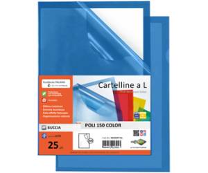 Cartelline a L Poli 150 Color PPL buccia 21 x 29,7 cm blu Sei Rota 66232207 - 7449