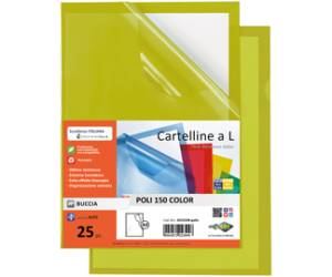 Cartelline a L Poli 150 Color PPL buccia 21 x 29,7 cm giallo Sei Rota 66232206 - 7448