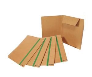 Cartellina 3 lembi - con elastico piatto 20 mm - 25 x 35 cm - cartoncino FSC - avana - conf. 5 pezzi - Starline - 1403 - 8055731914043 - DMwebShop