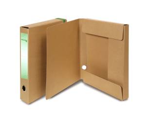 Cartella progetto con elastico - cartone FSC - dorso 4 cm - 25 x 35 cm - avana - Starline - FMCXCPECO04ELP - 8055731913558 - DMwebShop