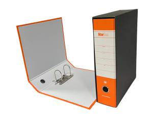 Registratore Starbox sfuso - dorso 8 cm - protocollo - 23 x 33 cm - arancio - Starline - STL4013 sfuso - 8025133018557 - DMwebShop