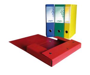 Scatola progetto KingPro con portaetichetta dorso 6 cm verde - 1419