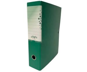 Scatola progetto KingPro con portaetichetta dorso 8 cm verde - 1451