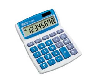 Calcolatrice da tavolo - 208X - 8 cifre - bianco - Ibico - IB410062 - 13465410062 - DMwebShop
