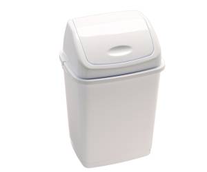 Pattumiera con coperchio basculante Rif Basic 36x29x55 cm 35 lt bianco Medial 909035 - 705