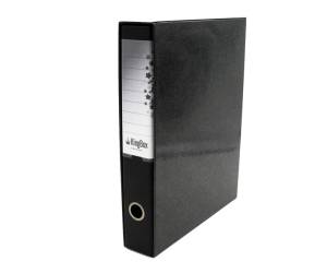 Registratore Kingbox dorso 5 cm protocollo 23 x 33 cm nero - 1212