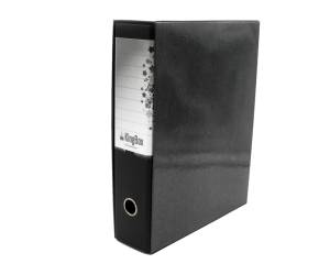 Registratore Kingbox - dorso 8 cm - protocollo - 23 x 33 cm - nero - Starline - RXP8NE - 8025133025678 - DMwebShop