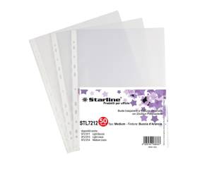 Buste forate Medium buccia - 22 x 30 cm - trasparente - conf. 50 pezzi - Starline - 662212stl - DMwebShop