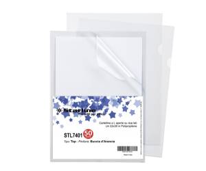 Cartellina a L Top buccia - 22 x 30 cm - trasparente - conf. 50 pezzi - Starline - 662303stl - DMwebShop