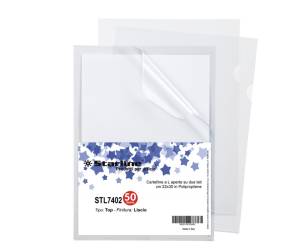 Cartellina a L Top liscio - 22 x 30 cm - trasparente - conf. 50 pezzi - Starline - 662319stl - DMwebShop