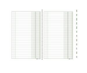 Scadenziario spiralato Gennaio Dicembre 24 x 17 cm 36,12 fogli - 416