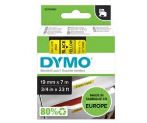 Nastro D1 458080 - 19 mm x 7 mt - nero-giallo - Dymo - S0720880 - 5411313452182 - DMwebShop