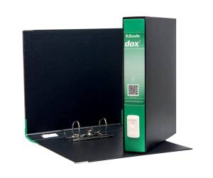 Registratore 4 - dorso 5 cm - commerciale - 23 x 29,7 cm - verde - Esselte - Dox - D26414 - 8004389087661 - DMwebShop