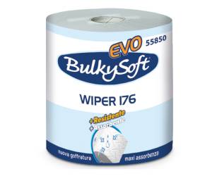 Bobina asciugatutto Classic 2 veli 26 cm x 176 mt diametro 26 cm 18 gr Bulkysoft 55850 - 1701