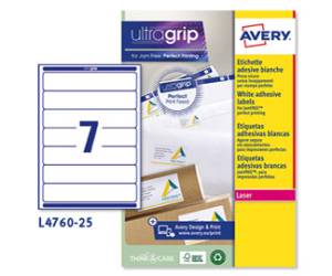 Etichette adesive L4760 in carta angoli arrotondati permanenti 192 x 38 mm bianco coprente 25 fogli - 2335