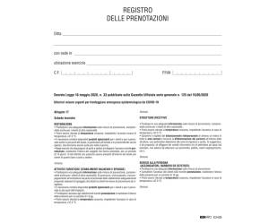 Registro delle prenotazioni 32 pagine - E2428,20133