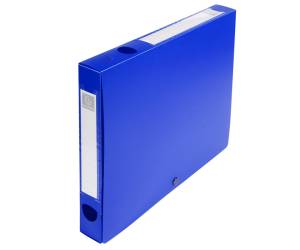 Scatola per archivio box con bottone 25 x 33 cm dorso 4 cm blu - 54632E - 3130630546320 - DMwebShop