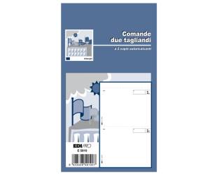 Blocco comande a 2 tagliandi - 25-25 fogli autoricalcanti - 17 x 9,9 cm - conf. 20 pezzi - Edipro - E5910 - 8023328591007 - DMwebShop