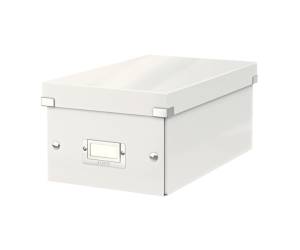 Scatola archivio Click e Store - per DVD - 20,6 x 14,7 x 35,2 cm - bianco - Leitz - 60420001 - 4002432396771 - DMwebShop