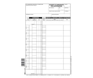 Blocco schede prelievo carburante 21 x 15 cm 50 fogli - 1462