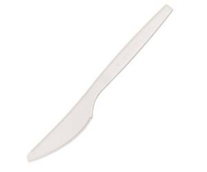 Coltello monouso in CPLA 16 cm bianco - 3824