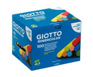 Gessetti Robercolor lunghezza 80 mm con diametro 10 mm colorati Scatola 100 gessetti tondi - 684