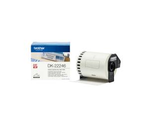 Rotolo etichetta continua carta adesiva nero bianco 103,6 mm x 30,48 mt - 9373